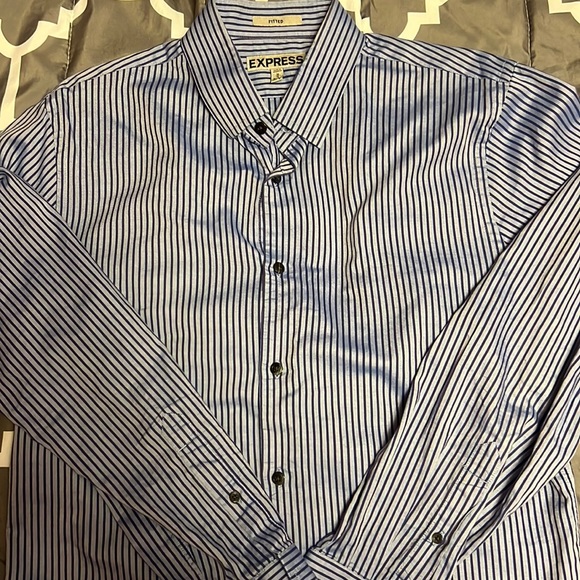 Express Shirts Mens Fitted Express Button Down Shirt Poshmark